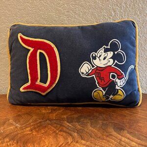 Rare‎ Vintage Disney Land Resort Collegiate Pillow/Mickey Mouse